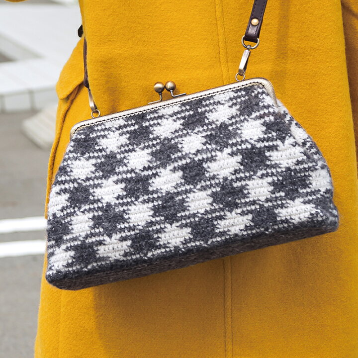 楽天市場】【 無料編み図公開 / 作品 】219W-08 がま口ショルダー【5  