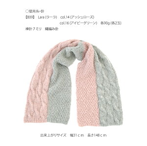△０の付く日に新作更新♪△作品♪809mfバイカラーマフラーファッション/レディース/手編み/小物/マフラー/バイカラー/パステル