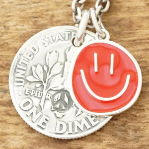 NORTH WORKS(�m�[�X���[�N�X)DIME�R�C�� �X�}�C�� �l�b�N���X�����Y ���f�B�[�X���B���e�[�W�R�C�� ��� �V���o�[ �j�R����� �s�[�X�}�[�N peace ���a �q�b�s�[�n���h���C�h �W���G���[N-645red�y