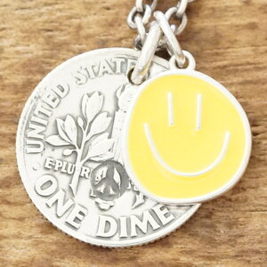 NORTH WORKS(�m�[�X���[�N�X)DIME�R�C�� �X�}�C�� �l�b�N���X�����Y ���f�B�[�X���B���e�[�W�R�C�� ��� �V���o�[ �j�R����� �s�[�X�}�[�N peace �q�b�s�[�n���h���C�h �W���G���[N-645yellow�y����