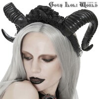 【ゴスロリワールド】Devilゴスロリダークローズデビルホーンカチューシャゴシックパンクロックロリータビジュアル系ヴィジュアル系V系ダークレディースファッションライブ舞台ステージ衣装コスプレイベント服