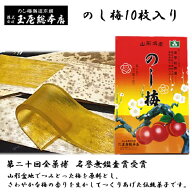 のし梅 10枚入り 箱 山形 東北 庄内 お土産 限定 銘菓 有名 玉屋総本店 のしうめ