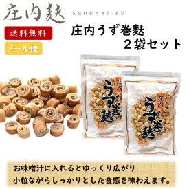 庄内 うず巻麩 100g2袋セット 山形 東北 庄内 お土産 特産 限定 味噌汁 料理 しょうないふ ふ