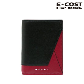 【 コストコ 】マルニ メンズ 二つ折り財布 - ブラック/レッド