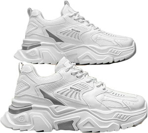 スニーカー メンズ スポーツシューズ レースアップ ランニングシューズ ウォーキングシューズ トレーニング 滑らない 耐久 安定感 走れる 通気 軽い 蒸れない コンフォート 外履き 通勤 お