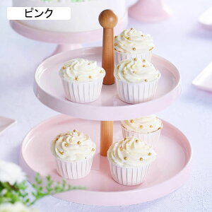 ケーキディスプレイスタンド 2層 プラッターラック 木製 お菓子皿 フルーツ デザートスタンド お菓子 果物 カップケーキスタンド アフタヌーンティースタンド 西洋風 コンパクト ウェディ