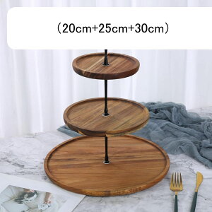 デザートラック 木製 ケーキスタンド 3層 2層 カップケーキスタンド 欧風 円形 ケーキディスプレイスタンド アフタヌーンティー フルーツ 菓子 パーティー用 結婚式 ホーム 和風 デザート展