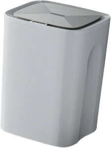 バスルームモーションセンサーゴミ箱ゴミ箱蓋付きバスルームスマートタッチレスゴミ箱ホテルオフィスキッチン用廃棄物容器