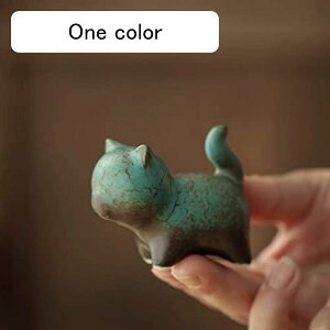 猫の飾り 開運 金運祈願 風水置物 プレゼントの手描きの茶寵 猫のインテリア 猫の置物 小さい タイプ2 アクセサリー 可愛い 猫の雑貨 おしゃれな雑貨 猫の像 雰囲気up オシャレな置き物 和式