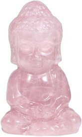 ブッダ ベビー 仏陀 置物 小粒 キュート 赤ちゃん 3d 彫刻 ラブラドライト ストーン クリスタル 僧侶 コレクション ピリチュアル フィギュライン ピンク ヒーリング
