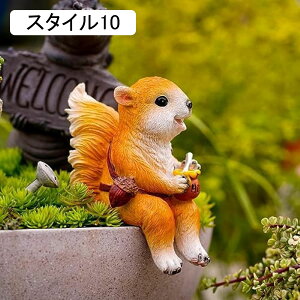 ウサギ 机の装飾 おもしろい置物 樹脂材質 オブジェ ガーデンオーナメント スタイル9 かわいい オーナメント ウサギのオブジェ 小さい 動物モデル F インテリア雑貨 室内 懐かしい マイクロ