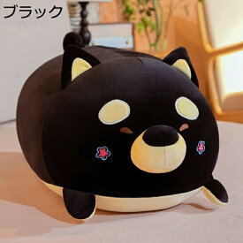 購入25％OFF ぬいぐるみ 大きい 抱き枕 ブラック 犬 かわいい だきまくら ふわふわ ロングサイズ いぬ おもちゃ 癒し系 お祝い もちもち 安眠グッズ 動物 60cm お誕生日 プレゼント クリスマス 女の子 背もたれ キャラクタークッション ストレス解消