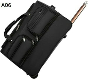 購入15%-30%OFF キャリーバッグ ボストンキャリー 大容量 機内持ち込み キャスター付き 2輪 キャリーケース ボストンバック トランクケース 2way 軽量 防水 旅行 出張 宿泊 A06, 70x34x40cm) : (Color :