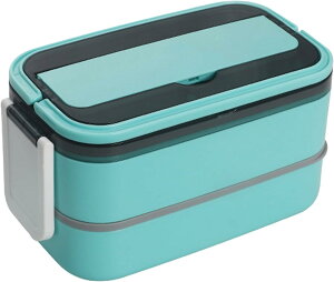 ノーブランド品 ランチボックス弁当箱2段1600ML薄型軽量無地メンズレディース男性女性大容量シンプル大