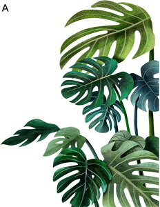 購入25%OFF ウォールステッカー おしゃれ 緑 葉 植物 北欧 壁紙シール ポスター インテリア 部屋の壁紙シール 装飾 DIY シール 貼りはがしが簡単 PVC素材 耐久性 屋内植物 リビング 30*90CM 室内