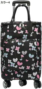 購入15%-30%OFF 大容量 キャリーカート 折りたたみ 軽量 ショッピングカート 5輪 保冷保温 お買い物カート ダブルファスナー カラー7 撥水加工 コンパクト かいものカート F バッグ取り外し可