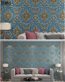 購入15％-30%OFF 壁紙シール 壁紙 DIY壁紙 53CM＊3M 超簡単リフォーム 補修用壁 汚れ対策 壁紙 張り 53cm*3m 替え 補修が自分で簡単に 壁紙の上から貼る壁紙 花柄 ウォールステッカー クロス はがせる 地中海 北欧 西海岸 風 花柄 ダマスク クロス ロマネ