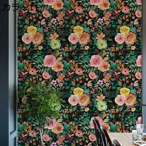 購入15%-30%OFF はがせる 壁紙シール 花柄 リメイクシート カラー12 薔薇柄 モノクロ おしゃれ インテリアシール ボタニカル 壁紙 クロス 厚手 カッティングシート のり付き ふすま紙 補修シー