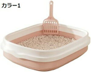 購入15%-30%OFF ネコのトイレ 猫 トイレ ネコトイレ 猫用トイレ キャットトイレ 猫トイレ カラフル ハーフカバー猫トイレ 丸洗い可能 トイレトレー PP材料 砂入れ ハーフカバー カバーなし オ