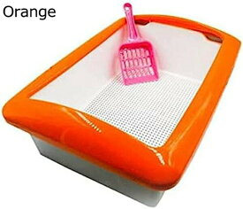 購入15％-30%OFF 猫用トイレ本体 30*43*12cm ペット用品 小動物 ウサギ 子犬 小型犬のためのスクープとペットのトイレ正方形二層猫のトイレ用トレイ