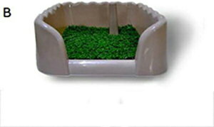 購入15%-30%OFF 猫用トイレ本体 白、青、ピンクの犬のトイレのシミュレーション芝生のペットのトイレ自動洗浄