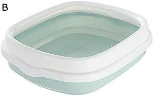 購入15%-30%OFF 猫のトイレ 大型 トイレ おしゃれ 猫用トイレ本体 清潔 掃除しやすい 飛び散らない 足に砂残らない 無害無臭 人気 ペットトイレ スコップ付き 40*35*12cm