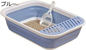 購入15%-30%OFF 猫用トイレ本体 S45x34x12.5cm 子猫 オープンタイプ 猫トイレ システム 折り畳み おしゃれ 猫用 トイレ 携帯 丸洗い可能 掃除簡単 砂飛び散り防止 軽量 ペットトイレ 猫のトイレ ネ