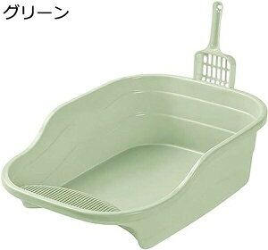 購入15%-30%OFF 猫用トイレ本体 48x35x15cm 大きめ ハーフカバー 猫トイレ システム 長さ48cm 猫用 トイレ おしゃれ 丸洗い可能 掃除しやすい 砂飛び散り防止 軽量 大型猫 猫のトイレ ネコトイレ
