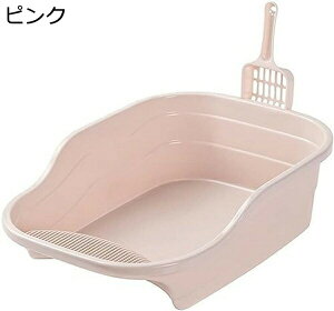 購入15%-30%OFF 猫用トイレ本体 48x35x15cm 大きめ ハーフカバー 猫トイレ システム 長さ48cm 猫用 トイレ おしゃれ 丸洗い可能 掃除しやすい 砂飛び散り防止 軽量 大型猫 猫のトイレ ネコトイレ