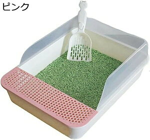 購入15%-30%OFF 猫用トイレ本体 子猫 オープンタイプ 猫トイレ システム ハーフカバー おしゃれ 猫用 トイレ 丸洗い可能 砂飛び散り防止 清掃便利 軽量 小さい猫 可愛い 猫のトイレ ペットト