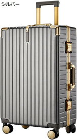 購入15％-30%OFF スーツケース キャリーケース 機内持ち込み 隠しフック キャリーバッグ TSAロック搭載 アルミフレーム 軽量 大容量 収納便利 耐衝撃 静音 ダブルキャスター 360度回転 海外旅行 ビジネス 出張 グレー Lサイズ 60L