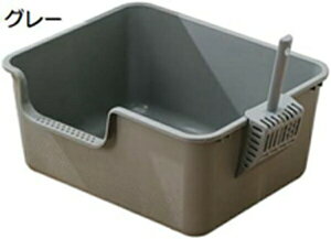 購入15%-30%OFF 猫トイレ 猫のトイレ 一体成形 深型 砂飛び散り防止 猫用トイレ本体 オープンタイプ 大容量 広々サイズ お手入れ簡単 清潔 洗える ネコトイレ システムトイレ スコップ付き 大