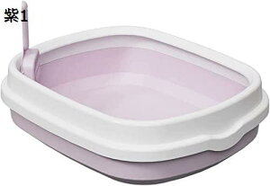 購入15%-30%OFF 猫用トイレ本体 子猫 ハーフカバー 猫トイレ オープンタイプ おしゃれ 猫用 トイレ 掃除しやすい 砂飛び散り防止 軽量 小さい猫 大型猫 キャットトイレ 猫のトイレ 可愛い ネ