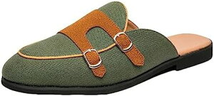 ビジネススリッパ メンズ 革 かかとなしシューズ カジュアル ビジネスサンダル オフィス スリッパ ローファー 軽量 通気 歩きや