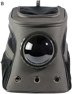 購入15%-30%OFF 大型ペットバックパックポータブル宇宙カプセル通気窓猫キャリア犬バッグペット製品 猫 リュック 猫 キャリーケース ネコリュック (B)