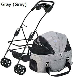 購入15%-30%OFF ペットカート ベビーカー バギー 犬 猫 多頭 ペットベビーカー 4 輪取り外し可能な猫犬散歩カート小中ペット子猫犬ケージ折りたたみ式トラベルキャリアジョガー