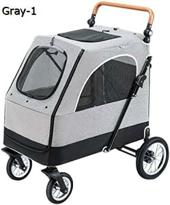 ペットカート ペットカート ベビーカー バギー 犬 猫 多頭 折りたたみ式ペットストローラー 大型ペットの猫と犬のジョギングベビーカー ポータブルペットトラベルシステム 最大50kg