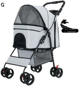 ペット用ベビーカー ペット用ベビーカー ペットカート ベビーカー バギー 犬 猫 多頭 犬用ベビーカー 折りたたみ式ペット用ベビーカー 簡単設置 折りたたみ便利なディナートレイ 犬用カー