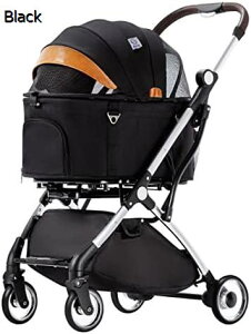 購入15%-30%OFF ペットカート ベビーカー バギー 犬 猫 多頭 中型小型犬用ペットストローラー 大容量犬用ストローラー 取り外し可能なキャリア付 きの折りたたみ式 4輪猫用カート カーシート