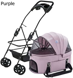 購入15%-30%OFF ペットカート ベビーカー バギー 犬 猫 多頭 ドッグカート 中型犬用犬用ストローラー 取り外し可能なベビーカーエントリー キャリアトロリー付ムベビーカー猫犬用ストローラ