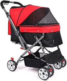 購入15％-30%OFF ペットカート ベビーカー バギー 犬 猫 多頭 犬用ベビーカー 犬 猫バギー 4輪 小型犬 中型犬カート 軽量コンパクト 前輪360°回転 後輪ブレーキ付 介護用 折りたたみ 組み立て簡単 最大積載量25KG