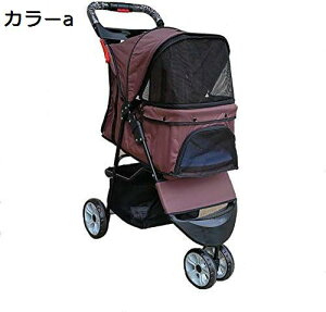 ペットカート ベビーカー バギー 犬 猫 多頭 小型犬用ペットベビーカー3輪猫犬ベビーカートロリー子犬キャリア耐衝撃積載15kg耐震大型収納かご