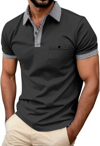 ポロシャツ メンズ 半袖 夏服 ポロシャツ メンズ 半袖 御洒落 Tシャツ アクティブウェア 大人 スポーツトップ スリムフィット プリント ゴルフシャツ ラペルシャツ 吸汗速乾 人気 春夏秋服