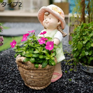 購入15%-30%OFF 置き物 屋外装飾 オーナメント タイプ3 ガーデニング置物 大型 サボテンポット おしゃれなインテリア 可愛い カントリー フラワーポット 鉢植え F 大きいサイズ 多肉植物用植