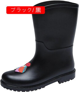 防水ブーツ レインシューズ レディース 防水靴 pvc シューズ 花柄 長靴 サイドゴアブーツ 防雪用 降雪 雨の日 疲れにくい 歩きやすい ラウンドトゥ ゴム 耐滑 アウトドア 梅雨対策 キッズ 通