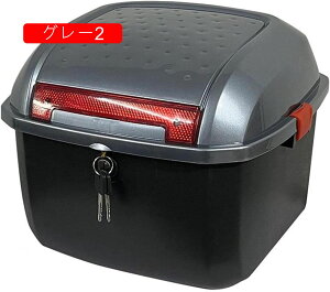 バイク用 リアボックス 38×34×29cm トップケース?バイクボックス?バイク用ボックス?収納?着脱可能式?大容量?防水?頑丈?耐衝撃?原付?スクーター?着脱簡単?フルフェイス収納可能?ヘルメット