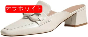 ミュール レディース ミュールパンプス スクエアトゥ サンダル 太めヒール チャンキーヒール 履きやすい らくちん シューズ シンプル おしゃれ 通勤 痛くない