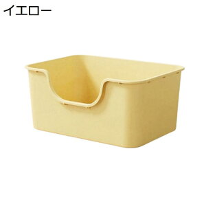 購入15%-30%OFF 猫トイレ 大型 多頭飼い 猫用 トイレ本体 ワイドサイズ オープンタイプ スコップ付き キャットトイレ ハーフカバー 可愛い 砂飛び散り防止 清潔トイレ用 深