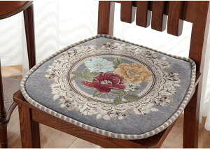 椅子 クッション 48*45cm*4 シートクッション 座布団 チェア用 ひも付き 花柄 食卓椅子用クッション ダイニング カラー11 北欧 セット 低反発ダイニングチェア用クッション 紐付き シート