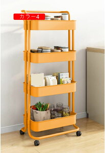 キッチンワゴン キャスター付き おしゃれ スチールワゴン キッチンワゴン ワゴン 収納 キッチン カラー6 炊飯器 台所 一人暮らし 冷蔵庫収納ラック 1 ホワイト ストック浴室 収納ッチンワゴ